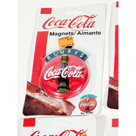 4 Always Coca-Cola Coke Vintage 1995 Refrigerator Magnet New Old Stock - Picture 5 of 9